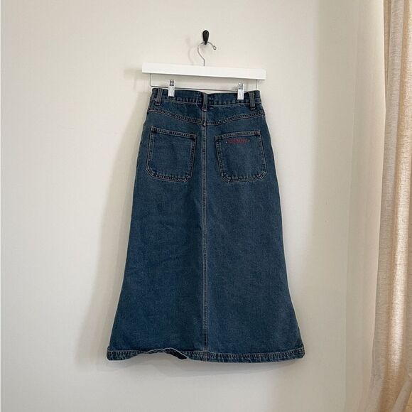 MIDI DENIM SKIRT - Picture 2 of 5
